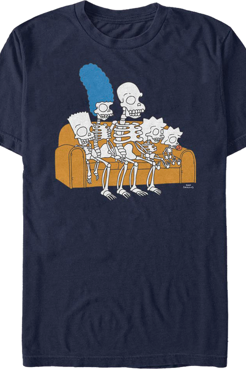 Family Skeletons The Simpsons T-Shirtmain product image