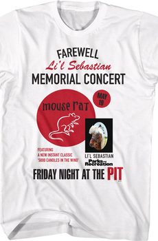 Farewell Li'l Sebastian Memorial Concert Parks and Recreation T-Shirt
