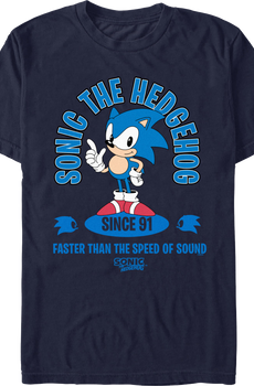 Faster Than The Speed Of Sound Sonic The Hedgehog T-Shirt