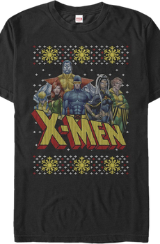 Faux Ugly Christmas Sweater X-Men T-Shirt
