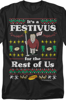 Faux Ugly Festivus Sweater Seinfeld T-Shirt