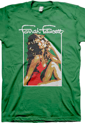 Faux Ugly Knit Farrah Fawcett Christmas T-Shirt