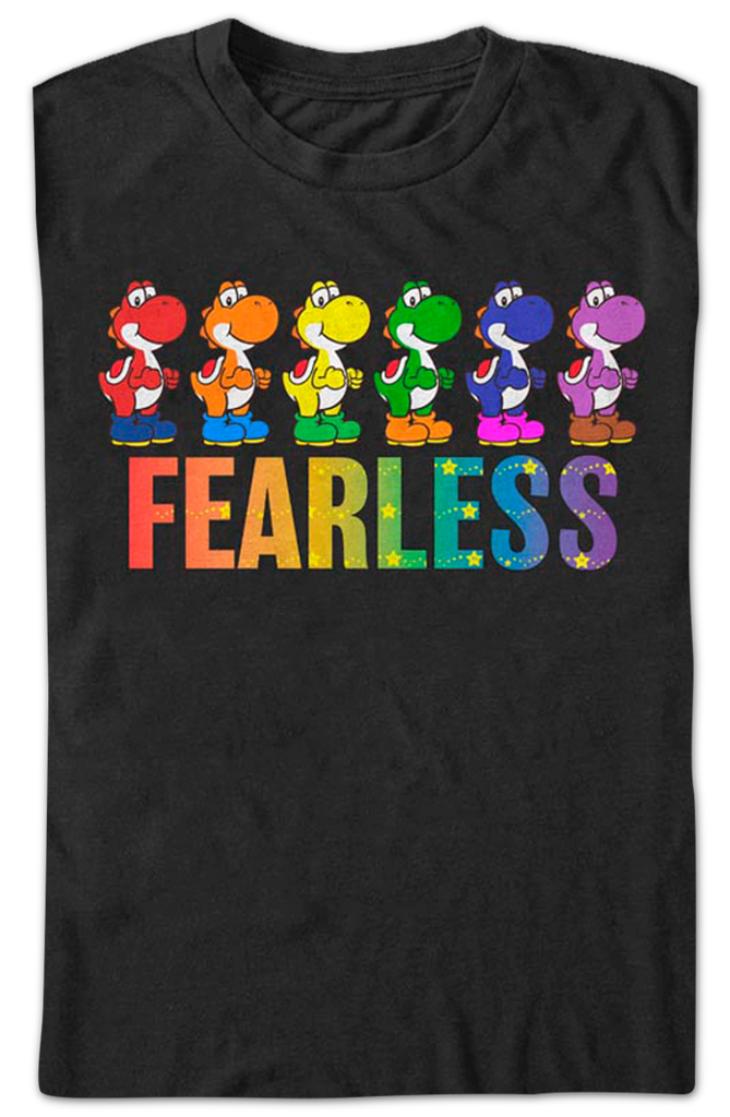 Fearless Yoshi Super Mario Bros. T Shirt