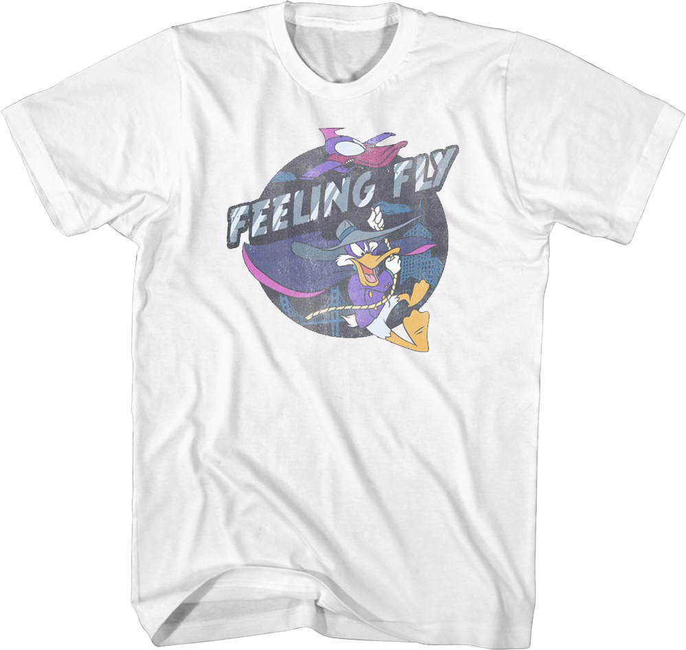 Feeling Fly Darkwing Duck T-Shirt Mens 2XLT Disney Tall T-Shirts | 80sTees, image size:998x946