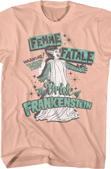 Femme Fatale Bride Of Frankenstein T-Shirt