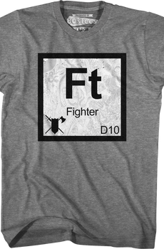 Fighter Element Symbol Dungeons & Dragons T-Shirt