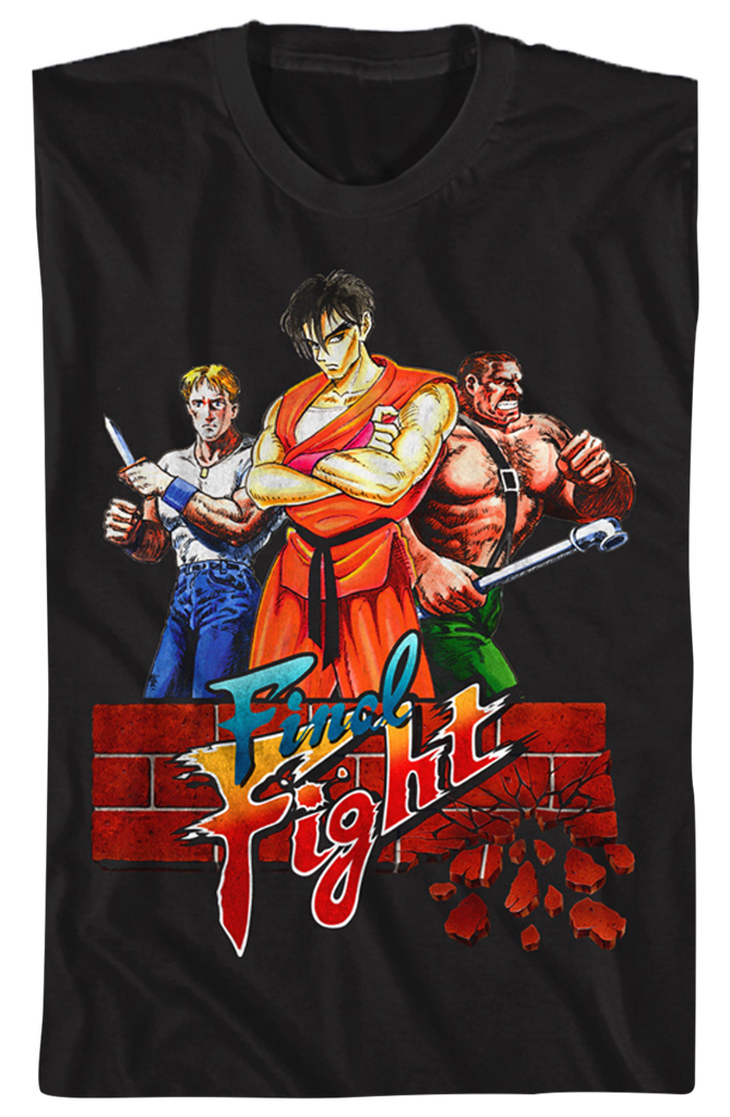 Final Fight Logo T-Shirt: Capcom Mens T-Shirt