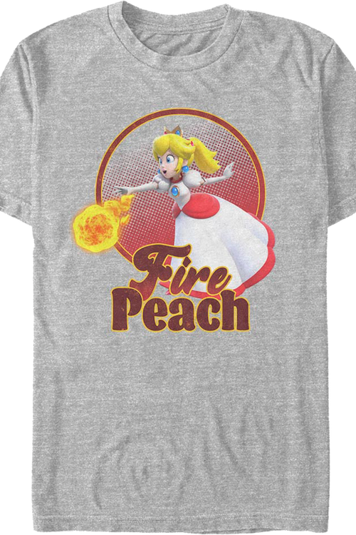 Fire Peach Super Mario Bros. T-Shirtmain product image