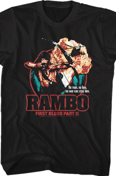 First Blood Part II Collage Poster Rambo T-Shirt