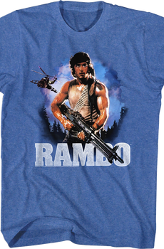 First Blood Retro Poster Rambo T-Shirt