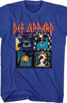 First Four Album Covers Def Leppard T-Shirt