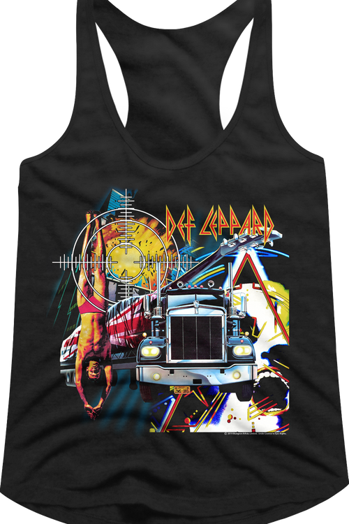Ladies First Four Collage Def Leppard Racerback Tank Topmain product image