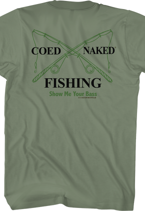 Fishing Coed Naked T-Shirt