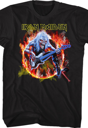 Flaming Circle Iron Maiden T-Shirt