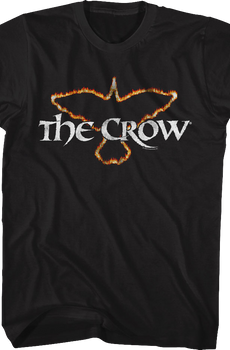 Flaming Logo The Crow T-Shirt