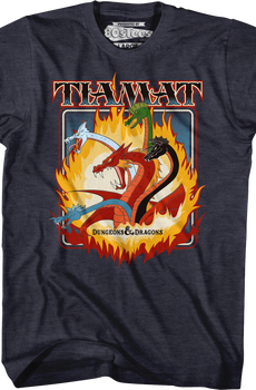 Flaming Tiamat Dungeons & Dragons T-Shirt