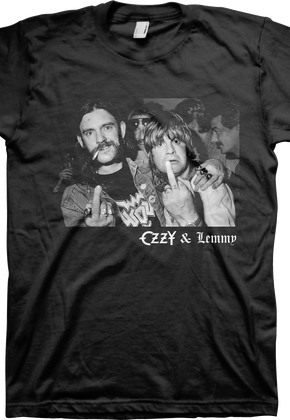 Flipping The Bird Lemmy Kilmister & Ozzy Osbourne T-Shirt