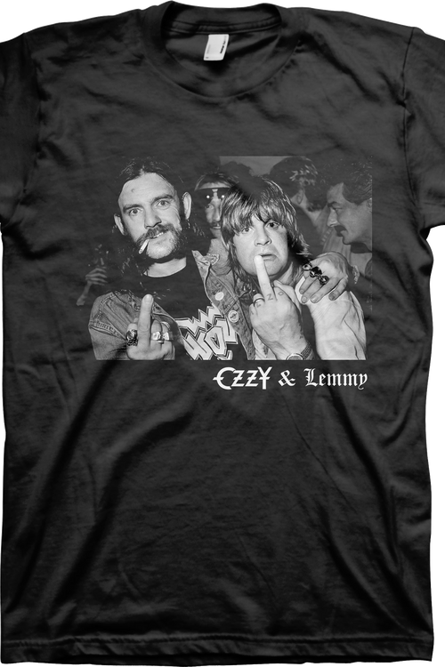 Flipping The Bird Lemmy Kilmister & Ozzy Osbourne T-Shirtmain product image