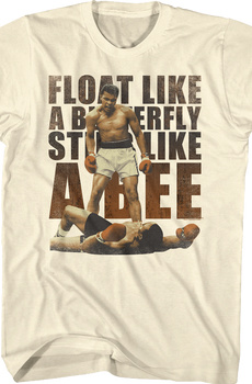 Float Like A Butterfly Sting Like A Bee Muhammad Ali T-Shirt