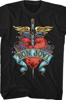Floral Logo Bon Jovi T-Shirt