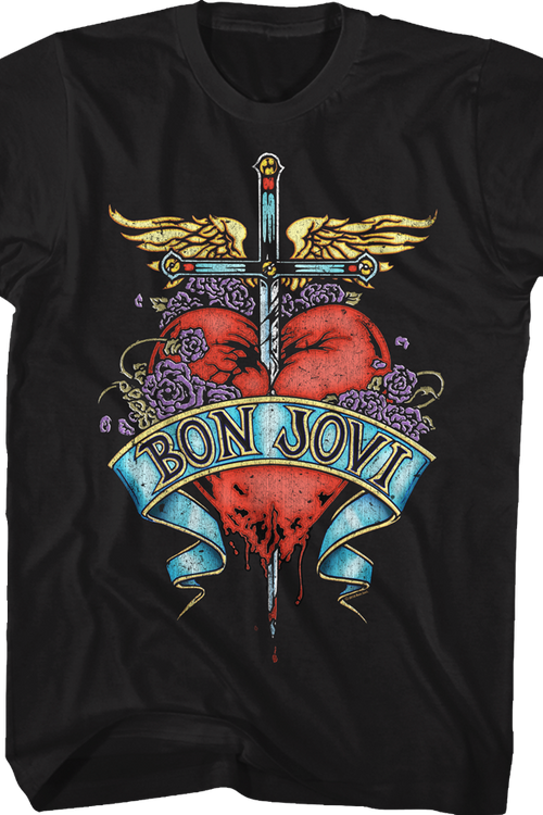 Floral Logo Bon Jovi T-Shirtmain product image
