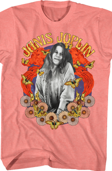 Flower Power Janis Joplin T-Shirt