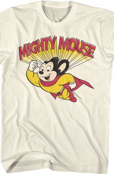 Flying And Flexing Mighty Mouse T-Shirt