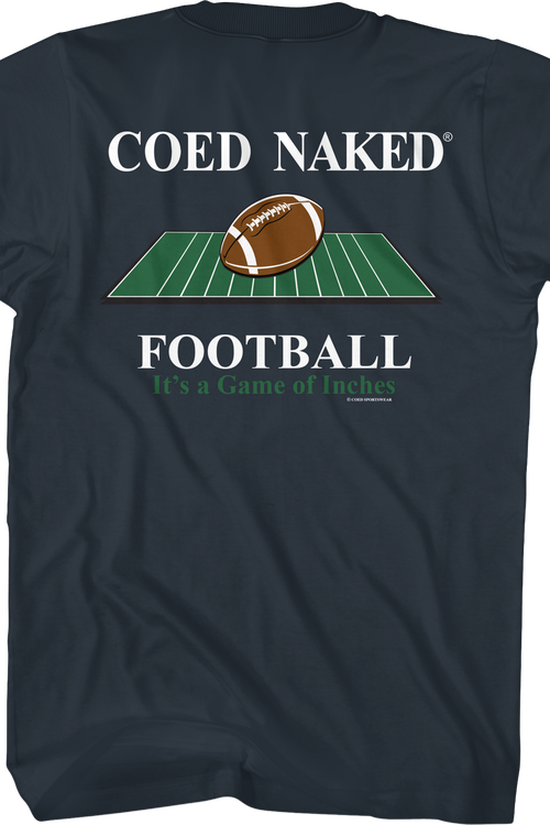Football Coed Naked T-Shirtmain product image