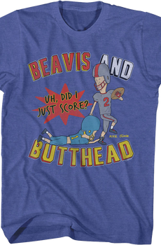 Football Did I Just Score? Beavis And Butt-Head T-Shirt