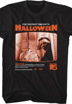 For The First Time On TV Halloween T-Shirt