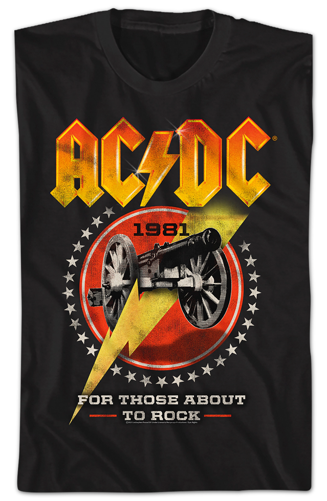 For Those About To Rock 1981 ACDC Shirt