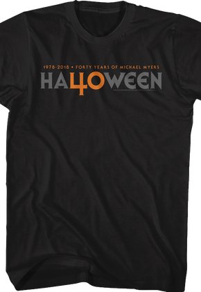 Forty Years of Michael Myers Halloween T-Shirt