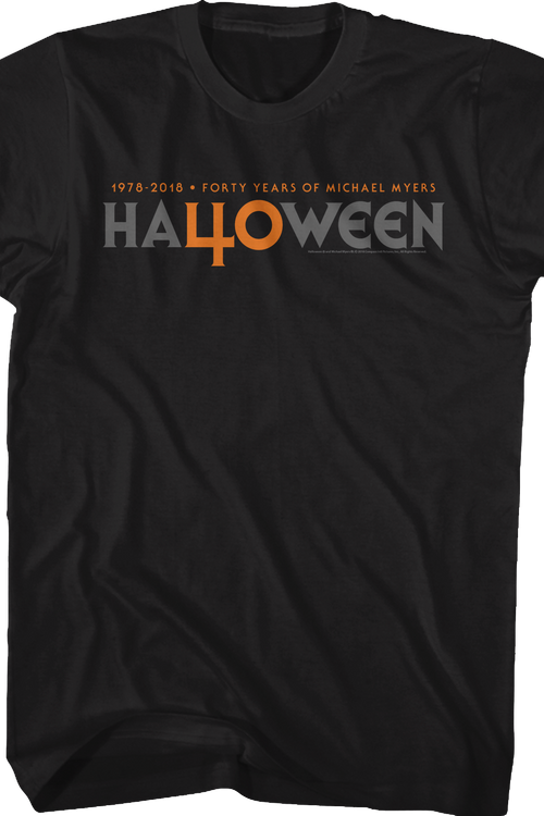 Forty Years of Michael Myers Halloween T-Shirtmain product image