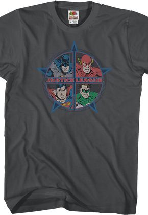 Four Heroes Justice League Shirt