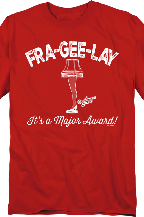 Fra-Gee-Lay Leg Lamp Christmas Story T-Shirtmain product image