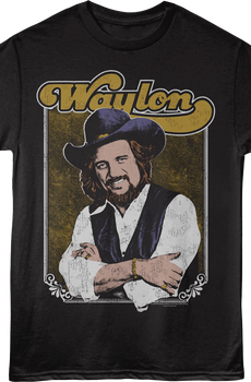 Framed Photo Waylon Jennings T-Shirt