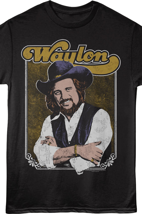 Framed Photo Waylon Jennings T-Shirtmain product image