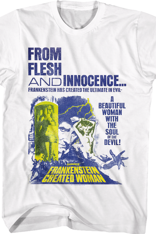 Frankenstein Created Woman Poster Hammer Films T-Shirtmain product image