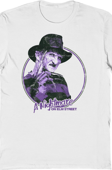 Freddy Krueger Retro Circle Nightmare On Elm Street T-Shirt