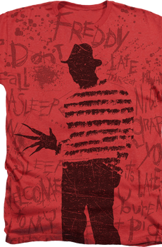 Freddy Silhouette Nightmare On Elm Street T-Shirt