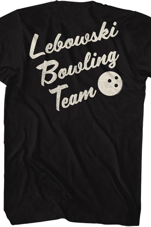 Front & Back Lebowski Bowling Team Big Lebowski T-Shirtmain product image