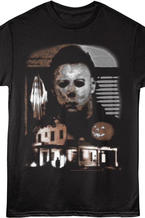 Front & Back Michael Myers Collage Halloween T-Shirtmain product image