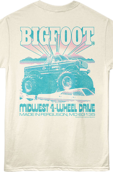 Front & Back Midwest 4-Wheel Drive Bigfoot T-Shirt