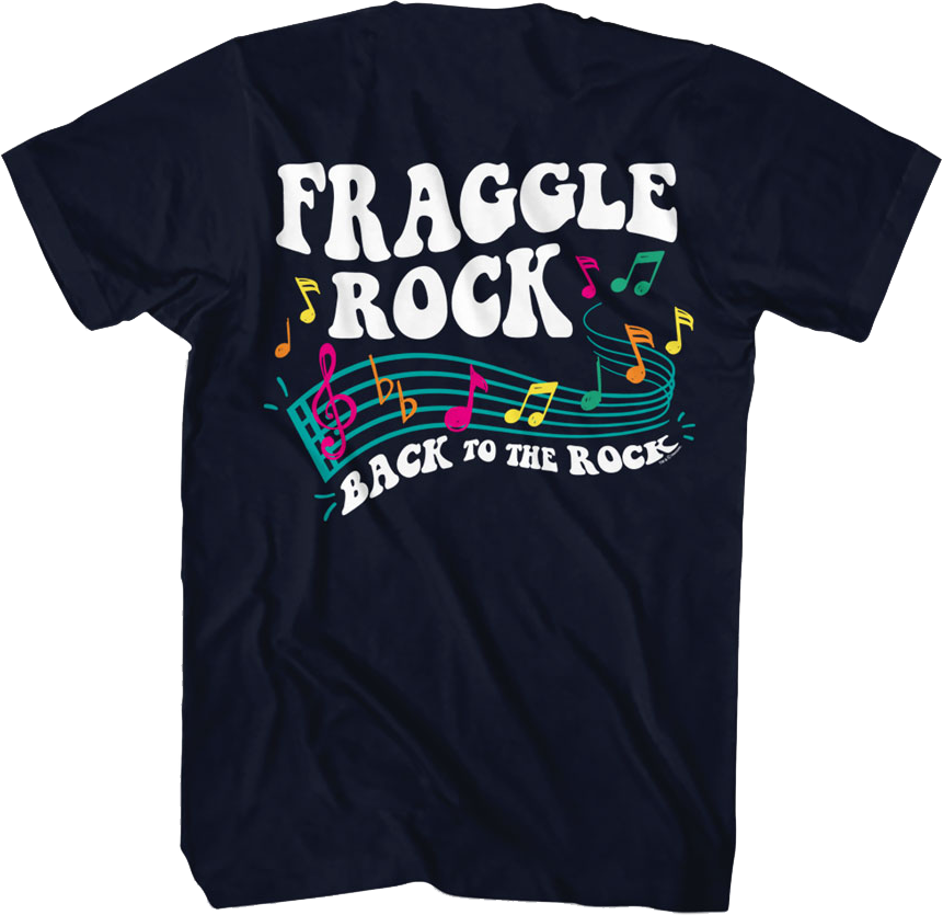 Front & Back Music Notes Fraggle Rock TShirt