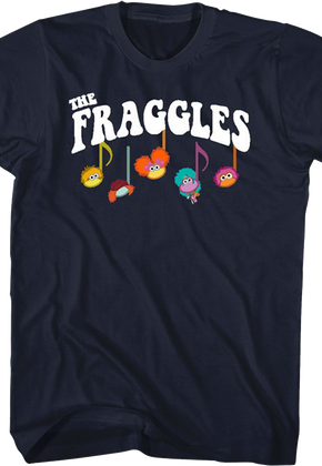 Front & Back Music Notes Fraggle Rock T-Shirt