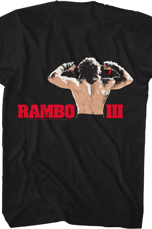 Front & Back Rambo III T-Shirtmain product image