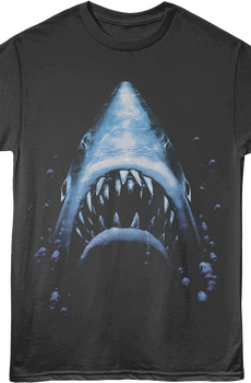 Front & Back You'll Never Go In The Water Again Jaws T-Shirt