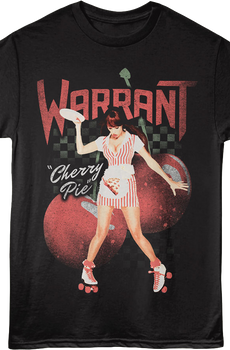 Front & Back Tastes So Good Cherry Pie Warrant T-Shirt