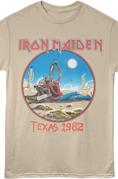 Front & Back Texas 1982 Iron Maiden T-Shirt