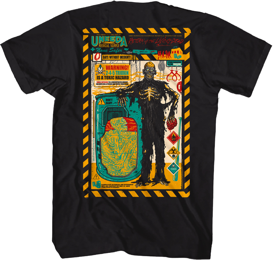 Front & Back Uneeda None Safer Return Of The Living Dead T-Shirt